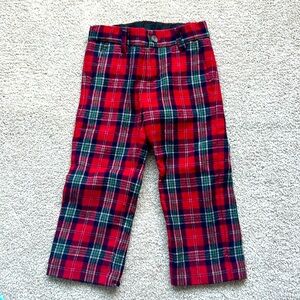 Janie and Jack size 2t wool multi plaid dress pants